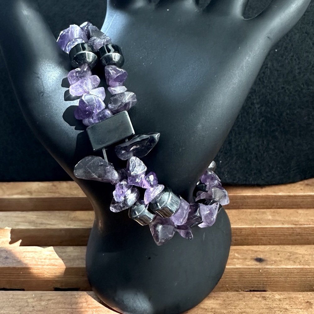 Amethyst Chips Bracelet